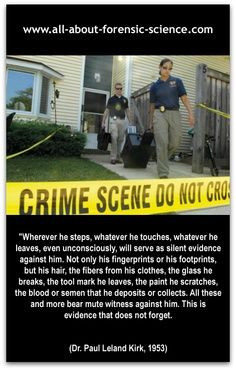 About Forensic Science. #evidence #fingerprint #footprint #quote # ...