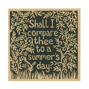 Shakespeare's most popular sonnet never fails to flatter.: Trees Cards ...