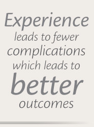 Experience leads to fewer complications, which leads to better patient ...