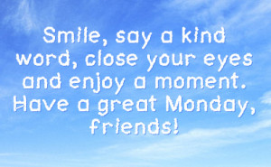 Monday Facebook Status On Sky Background