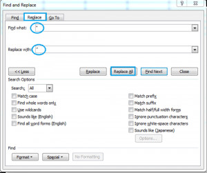 How to change straight quotes to curly quotes in word?