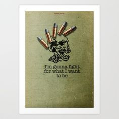 Punk Quotes Poster Serie / Fugazi Said : Fight Art Print by navalorama ...