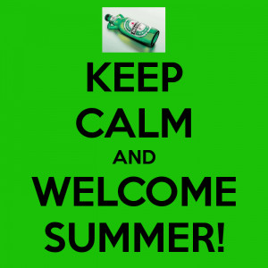 welcome summer green background
