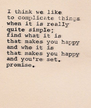 Be happy, stay happy.
