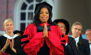 Media mogul Oprah Winfrey received an honorary Doctor of Laws degree ...