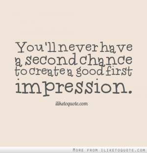 good first impression quotes