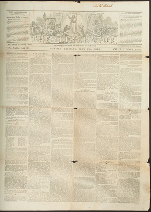 The Liberator. May 20, 1859 and November 2, 1860.