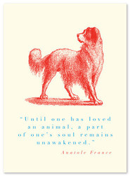 Animal Quote Dog (Anatole France) AADG2