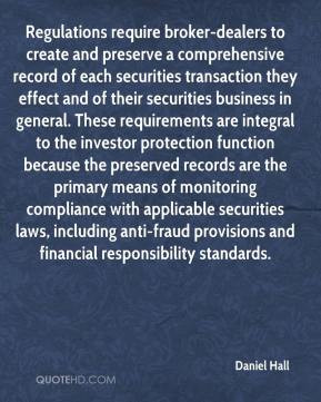 ... compliance with applicable securities laws, including anti-fraud