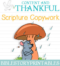 Being Set Free Bible Verses Thankful bible verse copywork