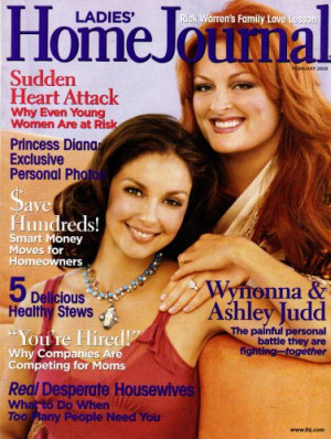Wynonna & Ashley Judd Cover Ladies' Home Journal Magazine February ...