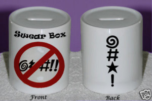 Swear Box moneybox funny office gift