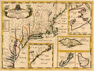 physical map of new hampshire colony. Lot 62 - A New Map of the most