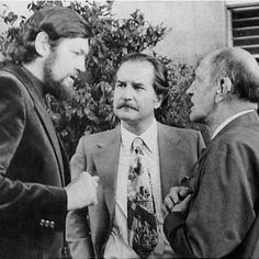 Julio Cortazar, Carlos Fuentes y Luis Buñuel. More