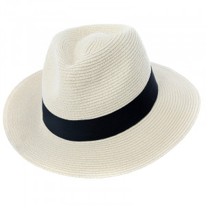 Details about Mens Straw Fedora Hat Ladies Panama Style Crushable ...