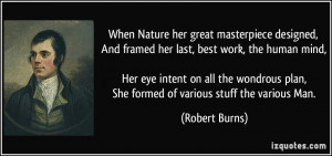 Nature her great masterpiece designed, And framed her last, best work ...