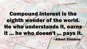 RBC RESP Einstein, compound interest quote Einstein