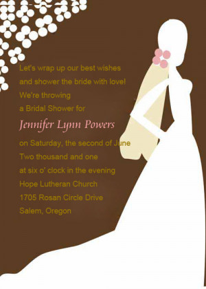 Bridal Shower Invitation Wording