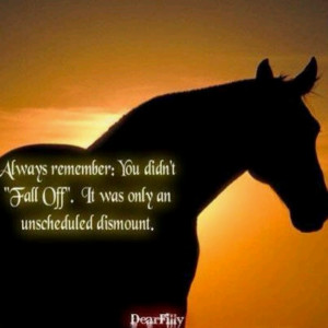 Unscheduled Dismount.