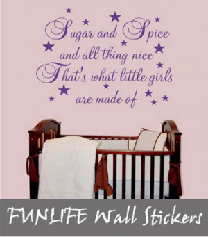 Baby Girl Poems And Quotes Baby nursery wall decal quote