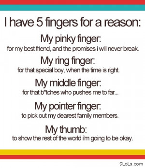 Fingers funny sayings