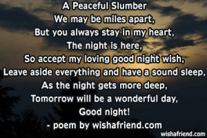Peaceful SlumberWe may