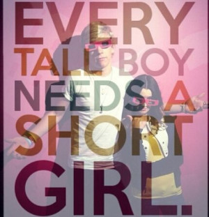 Every tall boy needs a short girl