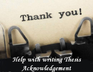 Useful Phrases for Thesis Acknowledgement