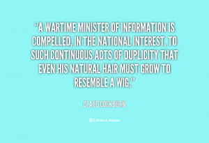 ... of duplicity that even his natural hair must grow to resemble a wig