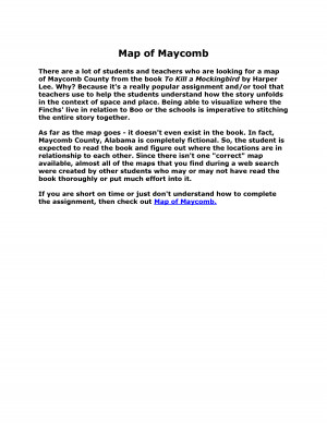 Map of Maycomb County Alabama by revshare