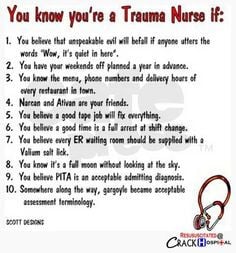 Shout out to our Trauma Nurses! #TraumaNurses #Nurses #Humor #LOL