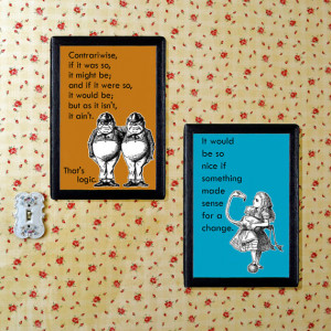Alice in Wonderland | Children | Nursery Art Print Set | A6 4x6 ...