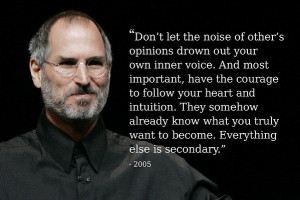 And that certainly is what Steve Jobs was – an inspiration of ...