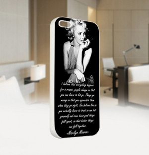 Marilyn Monroe quotes - For IPhone 5 White Case Cover | TheArtOffandi ...