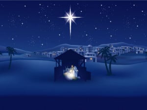 Christian Graphic: The Birth Of Jesus Papel de Parede Imagem