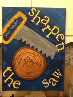 Leader In Me/ 7 Habits Sharpen the Saw Canvas by Charity Goodwin