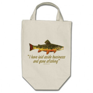 Izaak Walton Fishing Quote Bag