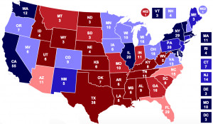 Electoral College Map 2012