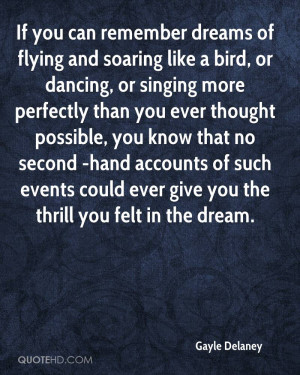 quotes about flying and dreams