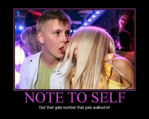 Note to self..that awkward moment!