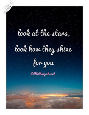 Look at the stars quote