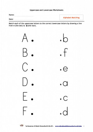 Alphabet Matching Worksheets