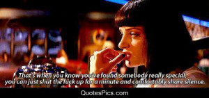 Comfortably silent – Mia Wallace