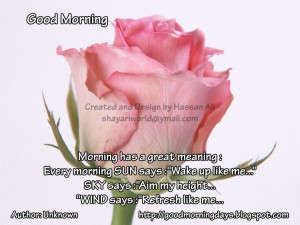 Good Morning thoughts for 07-06-2010