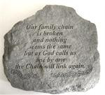 The Broken Chain Verse Memorial Garden Stone