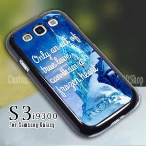 Disney Frozen Quote Movie Ice Castle Design for Samsung S3 9300 Case