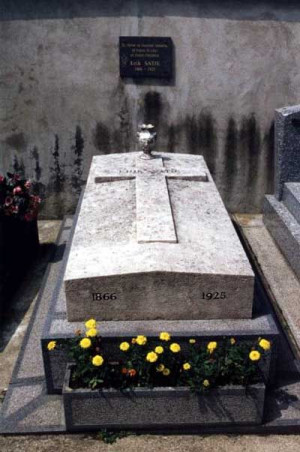 Erik Satie's grave at Cimetiere d'Arcueil, Arcueil, Departement du Val ...