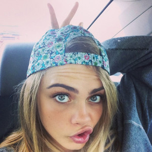 big eyes, blonde, blue eyes, cara delevingne, cool, duck face ...