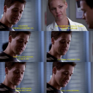 Grey's Anatomy quote, George O'Malley and Izzie Stevens