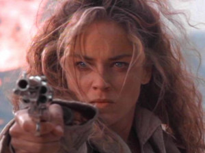 Description: - Sharon Stone as a mysterious female gunfighter ...